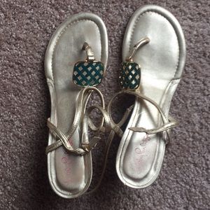 Lilly Pulitzer Strappy Sandals